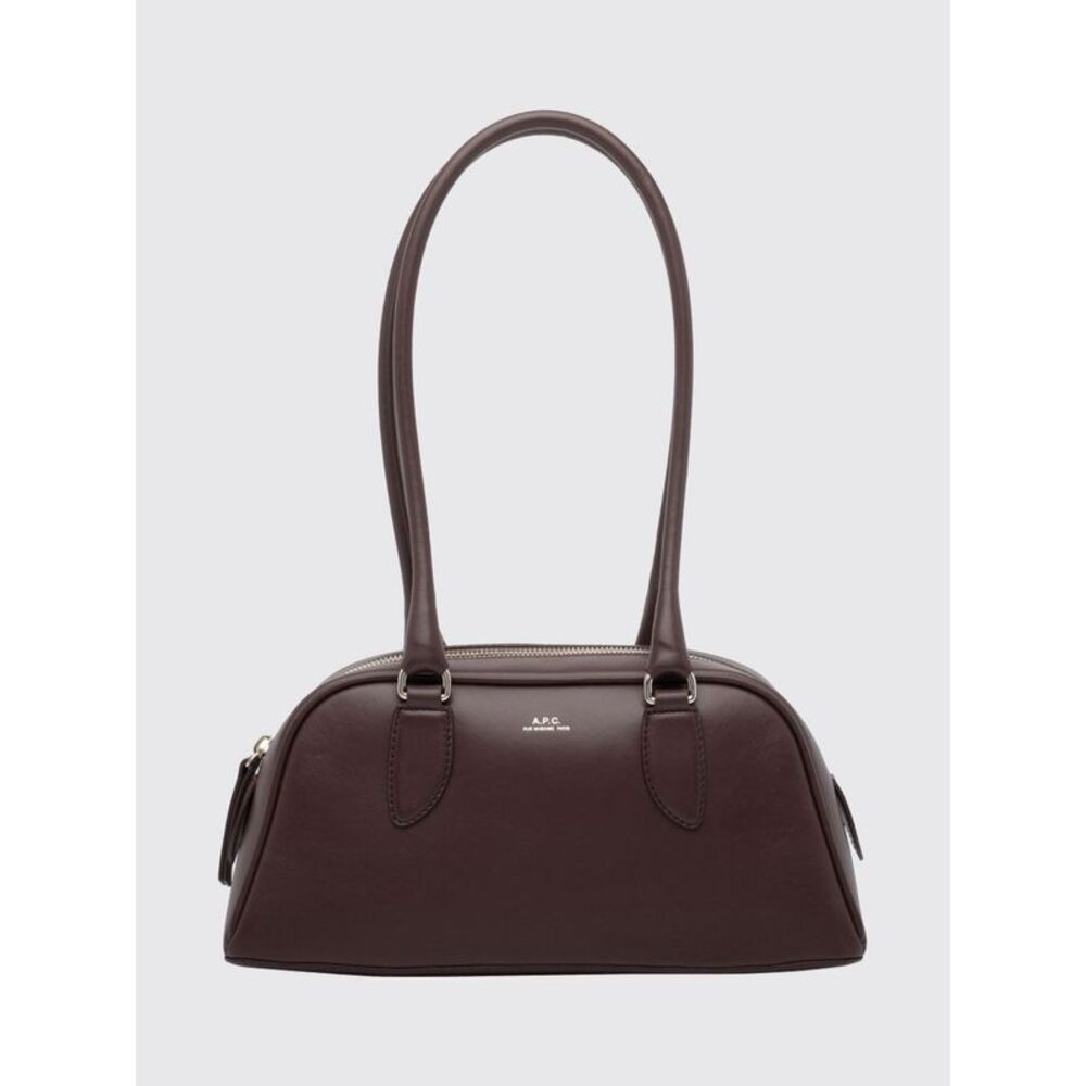 A.P.C. Women A.P.C. Paloma Rounded Leather Shoulder Bag With Double Handle